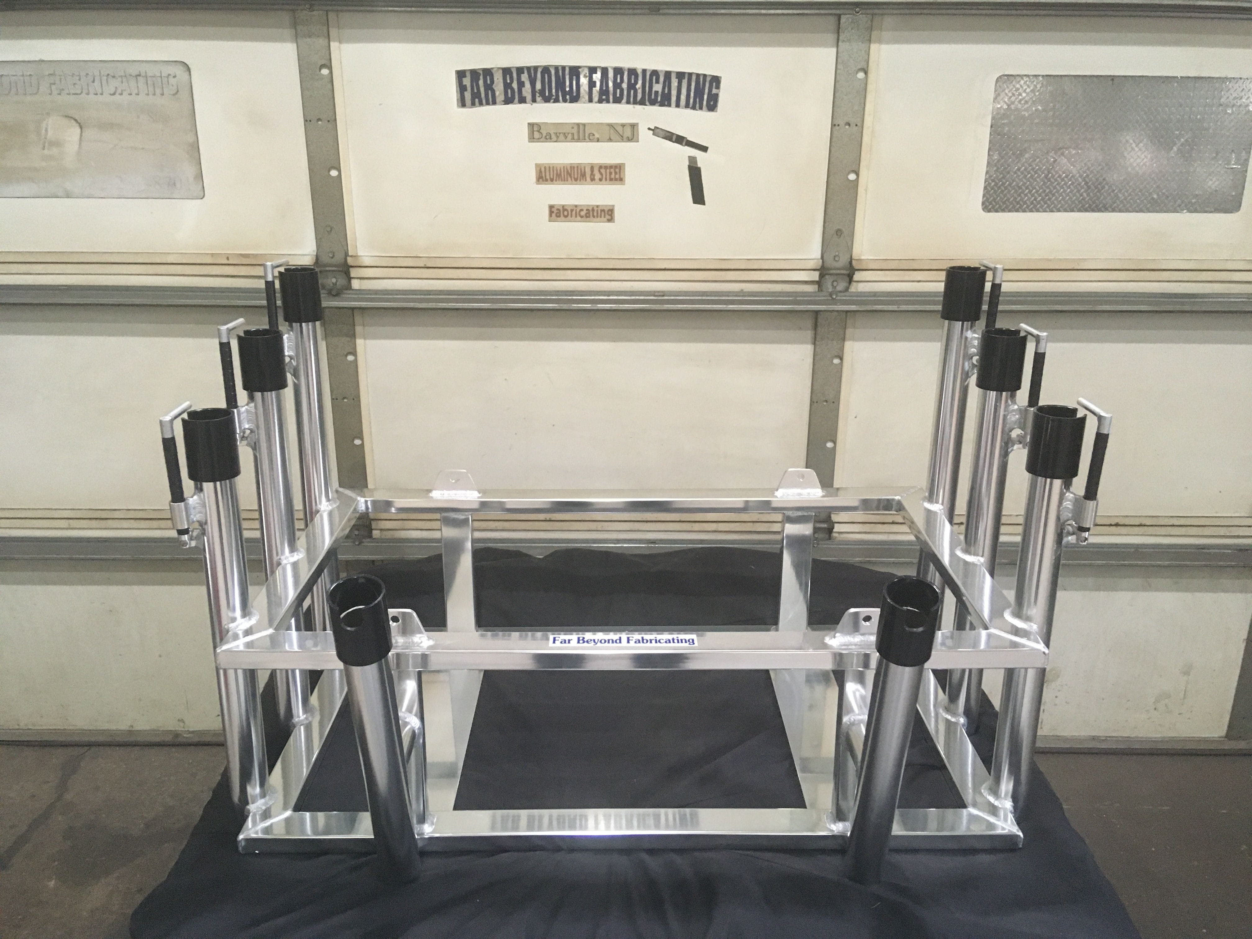 These anodized aluminum cooler racks are built to last! Rod lock options are available!